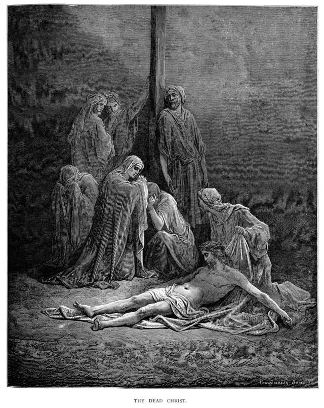 صورة لمشهد إنزال المسيح من على الصليب